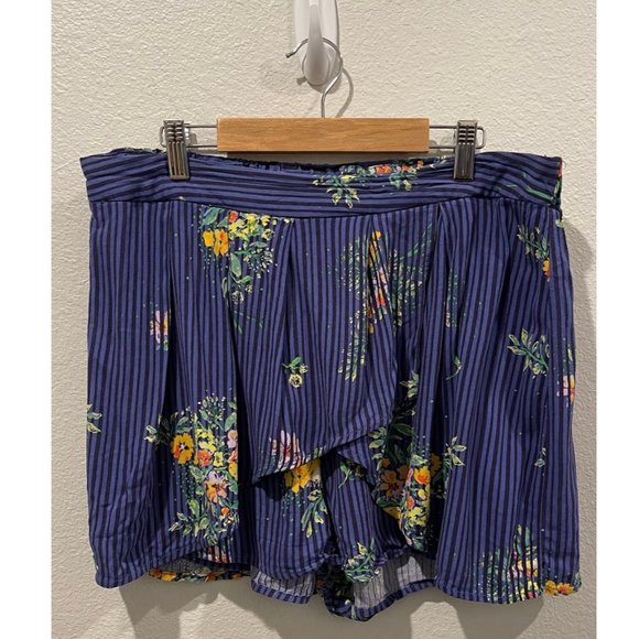 FREE PEOPLE Lasting Lagoon Multicolor Floral Print Shorts - Picture 4 of 7